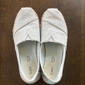 TOMS Women's Gray Slip-On Shoes